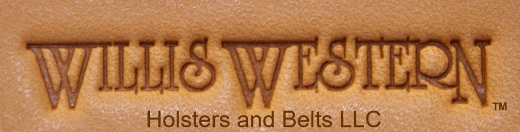 Willis Western logo in leather