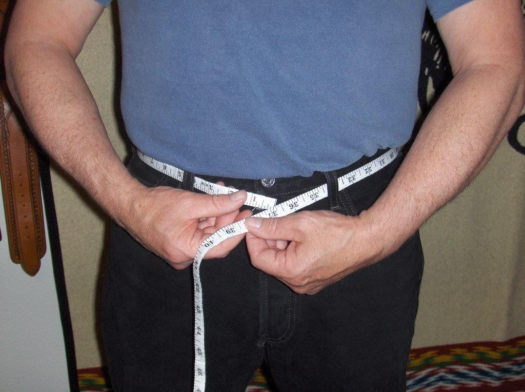 Measuring for pant belt