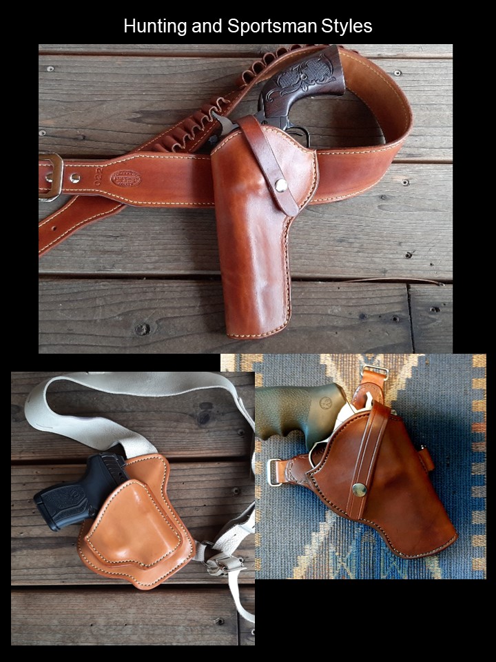 Hunting and Sportsman Style Holsters, Belt or Chest Rig