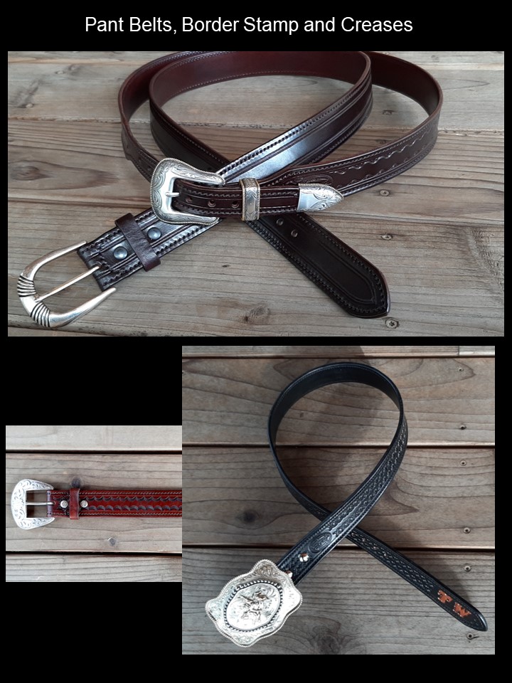 Pant Belts, Border Stamp and Creases